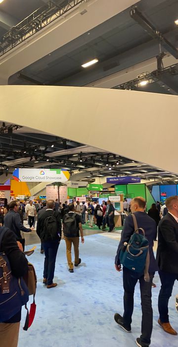 Piso de exhibición de Google Cloud Next 2023